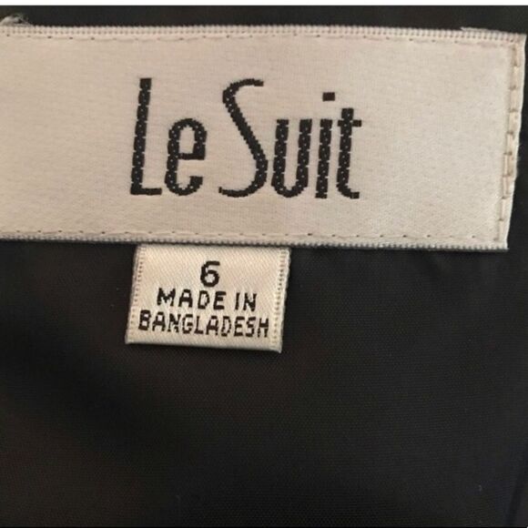 Le Suit Size 6 Black Dress - Picture 3 of 4